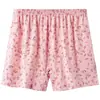 Pantalones cortos de algodón tipo bóxer para mujeres de mediana edad y mayores, de cintura alta, talla grande, corte holgado, pantalones cortos de algodón tipo abuela