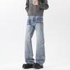 Jeans Acampanados de Longitud Extendida para Hombres de 190 cm de Altura, Pantalones Rectos Cálidos de Longitud Completa de 115 cm, Pantalones Largos Adelgazantes de Tallas Grandes