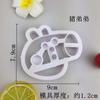 Gato Robot Gatito Cerdo de Doble Cara para Hornear Niños Herramientas de Repostería Molde de Plástico para Pastel Pan al Vapor Abrasivos Decoración para Hornear