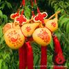 Colgante de calabaza de cintura pequeña natural de alta calidad con nudo chino tallado y pintura, venta directa de fábrica, artesanías de calabaza, venta al por mayor