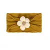 Diadema de Nailon para Niños Europeos y Americanos Flor Hecha a Mano Diadema de Nailon Jacquard de Ala Ancha Ropa para la Cabeza de Tela Suave de Alta Elasticidad para Bebé