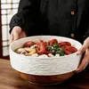 Cuenco de Cerámica para Pescado en Escabeche, Bol Grande para Sopa Familiar, Recipiente para Sopa, Recipiente para Hot Pot, Recipiente Especial para Maoxuewang y Shuizhiroupian