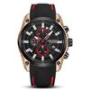 Reloj de Hombre Marca Megir Cronógrafo Multifuncional Deportivo Silicona Masculino Cuarzo Deportivo 2144
