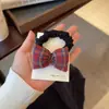 Otoño e Invierno Coreano Nuevo Diadema de Lazo Rayas Cuadros Cuerda para el Cabello Intestino Delgado Mediano Goma Elástica sin Costuras Diadema Accesorios para el Cabello