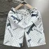 Nuevos Shorts de Verano para Hombre, de Seda Helada de Secado Rápido, Marca de Tendencia Estampados, Shorts Casuales Holgados para Playa, Shorts de Longitud Media para Usar al Aire Libre