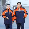 Ropa de trabajo desmontable de invierno ropa acolchada de algodón ropa de fábrica gruesa personalizada ropa reflectante de protección laboral ropa de trabajo ropa acolchada de algodón logotipo bordado personalizado