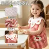Babero de alimentación para bebés para niñas, sin mangas, impermeable, reversible, elegante babero delantal de alimentación para bebés y niños pequeños