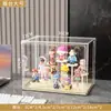 Caixa de Armazenamento Blind Box Enfeites Labbu Caixa de Exibição de Figura Acrílica Bolha Fosca Magnética Transparente Caixa de Armazenamento