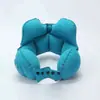 Almohada inflable tipo prensa en forma de U, almohada de viaje portátil para el cuello, protección para el cuello de avión y tren de alta velocidad, artefacto para dormir en forma de U