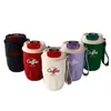 Popular Taza de Acero Inoxidable 316 Estilo Ins con Pantalla de Temperatura, Doble Pared Aislada con Correa, Taza de Viaje Portátil y Elegante