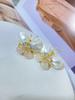 Concha Natural Perla Natural Ramillete Mariposa Incrustada de Diamantes Estilo Fragante Flor Temperamento Broche de Alta Calidad Exquisitos Pines Accesorios