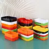 Colorido prato lateral molho pequeno prato de frutos do mar plástico buffet churrasco panela quente restaurante louça corda freezer placa de exibição