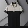 Nueva Camisa Polo de Verano 2026 para Personas de Mediana Edad y Mayores, Polo Delgado con Cuello Campana, Camiseta de Manga Corta para Papá, Casual de Negocios