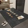 Felpudo de Entrada Estilo Dibujos Animados, Resistente a Manchas y Fácil de Mantener, Felpudo de Terciopelo de Cristal para Entrada del Hogar, Se Puede Cortar, Resistente al Desgaste, Felpudo Antideslizante