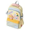Mochila Escolar Retro Americana Gran Capacidad Ins Nicho Contraste de Color Escuela Secundaria Preparatoria Mochila para Estudiante Sentido del Diseño Mochila para Mujer