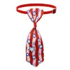 En stock Mascota Nuevo Bandera Americana Día de la Independencia Gato Perro Corbata Corbata Collar Accesorios Lazo Suministros para Mascotas