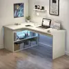Mesa de canto para uso doméstico, mesa de estudo, mesa de computador, mesa de escritório, penteadeira de quarto, estante integrada à mesa de canto