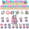 Decoraciones Populares de Amazon para Fiestas Temáticas de Seis Siete, Montaje de Atmósfera de Cumpleaños, Vajilla, Banderines de Cumpleaños, Globos