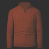 Suéter de cuello alto de color sólido para hombre, suéter informal ajustado con media cremallera, otoño e invierno, comercio exterior, 2024