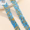 Fita adesiva dupla face adesivo hot melt largura 1,5 cm fundo pontudo strass dourado contas broca tira broca sapato bolsa bastão de cristal broca
