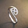Anillo de plata de ley S925 Damila de doce constelaciones para mujer, moda coreana, circonita, anillo abierto, accesorios, fabricante, en stock