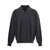 Nuevo Suéter para Hombre Harajuku Cárdigan de Punto Japonés Top Holgado Casual de Cuello en V Suéter Versátil Chaqueta de Moda