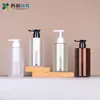 Frasco de Shampoo 400ml em Estoque, Dispenser de Bomba de Alto Padrão para Sabonete Líquido, Frasco Refil para Cuidados e Higiene Pessoal, Frasco de Gel de Banho e Loção Corporal com Ombro Reto