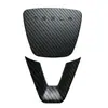 Adecuado para Tesla Model 3/Y Versión Actualizada Calcomanía Decorativa Protectora para Volante, Accesorios de Interior, Piezas de Modificación, Patrón de Fibra de Carbono