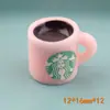 Funda para Teléfono Móvil Taza de Café Pegamento de Crema Adornos de Bebida en Miniatura Botella de Paisaje Accesorios Micro Accesorios de Resina para Bricolaje Venta al por Mayor