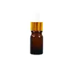 Botellas dispensadoras de esencia cosmética líquida portátiles al por mayor del fabricante, Botellas vacías, Botellas gotero de vidrio ámbar transparente para aceites esenciales