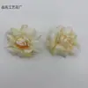 Cabeças de flores de rosa artificiais para decoração de casamento, acessórios DIY feitos à mão, flores de seda multicoloridas, materiais florais de 9 cm