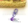 Cor de tinta eletrostática corrente de porta chaveiro acessórios de metal joias artesanais DIY gancho para bolsa gancho gancho pendurar sino pequeno DIY