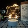 Fiesta de muñecos de huevo luz nocturna 3D panadero oveja tocando la batería muñeco periférico de manzana linterna hecha a mano regalo de cumpleaños para niños