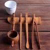 Té de bambú carbonizado, filtro de té, pinza para té, aguja de té, juego de cinco piezas para recolectar té, juego de cuatro piezas, ceremonia del té cero con seis caballeros