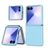 Capa para Celular Dobrável Samsung Zflip Aplicável Transfronteiriça Coreana com 20% de Desconto, Textura Semelhante à Pele e Dobradiça Integrada, Capa Protetora Anti-Queda Zflip7