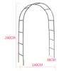 Soporte de flores de arco para exteriores e interiores, soporte para trepar enredaderas, soporte para plantas de boda, jardinería, lufa, pepino, rosa, molino de viento, Rosa
