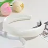 Faixa de Cabelo Acolchoada de Cetim Doce Estilo Coreano com Coração de Veludo e Design de Bolinhas, Acessório de Cabelo Faixa Alta para Mulheres Venda por Atacado