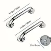Pasamanos de Acero Inoxidable para Personas Mayores, Pasamanos Antideslizantes, Baño, Inodoro, Baño, Accesibilidad Segura y a Prueba de Humedad