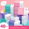 40 Pacotes de Papel Tissue de Polpa de Madeira Natural, Quatro Camadas Embossado, Atacado e Dropshipping, Guardanapos, Papel Higiênico, Caixa Fechada de Papel Tissue, Polpa de Madeira Original