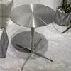 Mesa de Comedor de Acero Inoxidable Estilo Industrial para Tiendas de Té con Leche de Moda, Cafeterías, Cantinas y Restaurantes