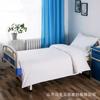 Blanco Resistente al Cloro Blanqueador Poliéster Algodón Ropa de Cama Médica Hospital Juego de Tres Piezas Centro de Salud Hogar de Ancianos Ropa de Cama de Satén para Cama de Sala
