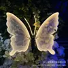 Luces de camino dinámicas tridimensionales de mariposa impermeables de acrílico transfronterizas para decoración de bodas, fiestas, decoración de jardines y diseño de paisajes