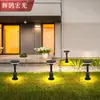 Farola de Jardín Lámpara de Patio de Aluminio Lámpara Redonda de Paisaje para Exteriores Lámpara Cuadrada Led para Césped y Plaza Lámpara de Paisaje
