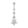 Joyería Piercing de Acero Inoxidable Moda Flor Europea y Americana Personalizada Flor de Amor Incrustada Circonita Clavo de Ombligo Anillo de Ombligo