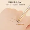 Pincel Pequeño en Forma de Media Luna para Detalle de Ojos con Filo Semi-Abanico para Delineador y Sombra de Ojos Párpado hasta Herramienta de Maquillaje Pincel