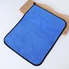 Toalla de coche de vellón coral, toalla de limpieza para coche, toalla absorbente para coche, toalla de lavado de coche colgante con borde compuesto de doble capa