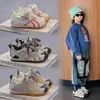 Sapatos de Tela para Meninos, Sapatos de Tela Únicos com Solas Macias, Sapatos de Bebê, Novos Tênis de Tela de Verão para Meninas B-7