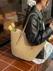 Bolsa de Praia Tendência de Grande Capacidade, Nova Bolsa de Mão da Moda, Lembrança, Cesta Retrô, Bolsa Trançada de Rattan