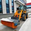 Fornecimento de fábrica varredora de neve modificada para pá carregadeira grande pá carregadeira empilhadeira multifuncional varredora de neve