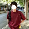 Hasselblad Line Manga Curta Masculina Verão 2026 Nova Camiseta Refrescante de Seda de Gelo Top Masculino Solto e Estiloso Camiseta Jovem